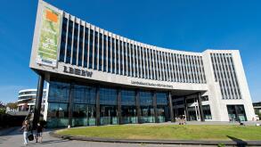 Headquarters of LBBW Bank, Landesbank Baden-Wuerttemberg, Stuttgart, Baden-Wuerttemberg
