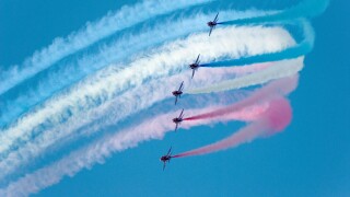 Red Arrows at Forres Gala