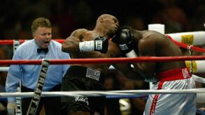 Mike Tyson attacked Englands Danny Williams early on but wasnKO'd in the 4th round at Freedom Hall in Louisville KY July 30, 2004.
(UPI Photo/Roger Williams)