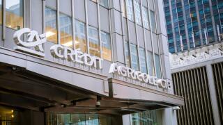 The New York headquarters of the French bank, Credit Agricole in Midtown Manhattan on Thursday, September 10, 2015. A deal between Credit Agricole and the Dept. Of Justice is reported to be near in the investigation of the bank dealing with sanctioned cou