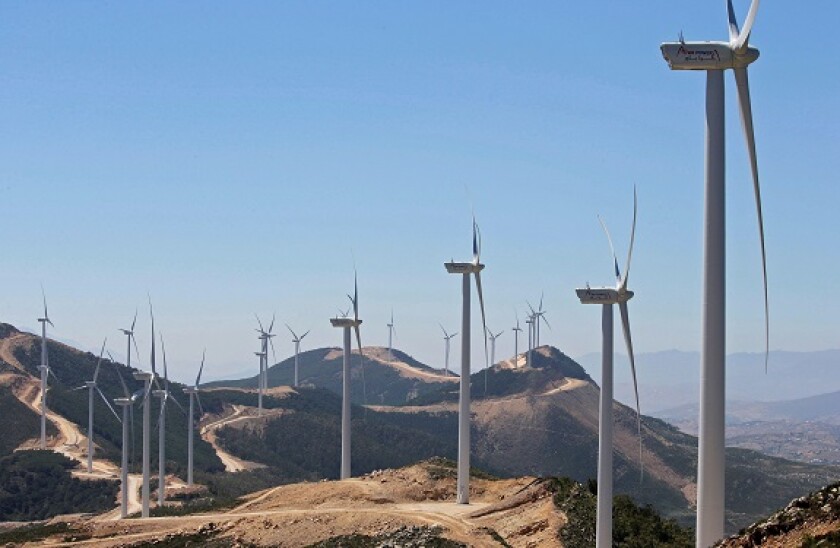 Saudi Acwa Power-generating windmills are pictured in Jbel Sendouq, on the outskirts of Tangier, Morocco, June 29, 2018. REUTERS/Youssef Boudlal