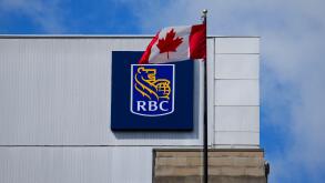 Ottawa, Canada. 27th June, 2024. Royal Bank of Canada says Katherine Gibson will take over the role of chief financial officer permanently, effective immediately. A Royal Bank of Canada sign and a Canadian flag are pictured in Ottawa on Thursday, June 27,