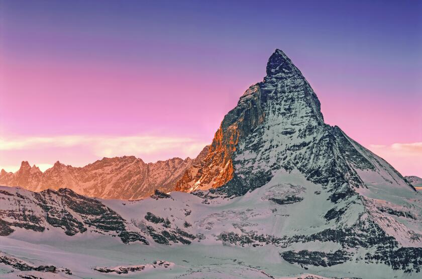Matterhorn , view from Gornergrad , Wallise Alps , Zermatt, Kanton Wallis, Switzerland, Europe
