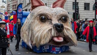 Dog float for Metro Bank at the Lord Mayor of London Parade