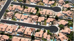 Cul De Sacs and housing in Las Vegas Nevada USA