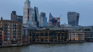 View towards London City