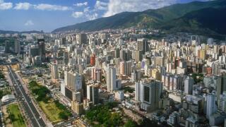 CARACAS, VENEZUELA - Skyline of densley populated downtown Caracas.