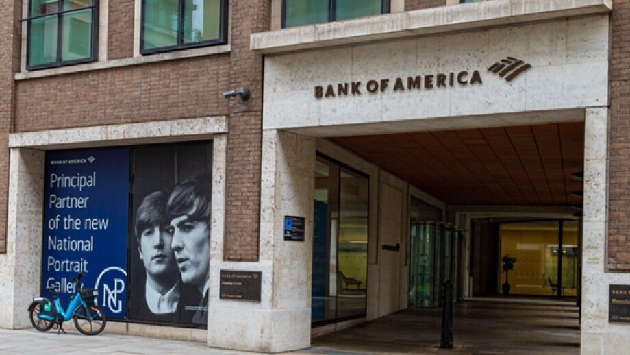Bank of America London office from Alamy 12Jul24 575x375