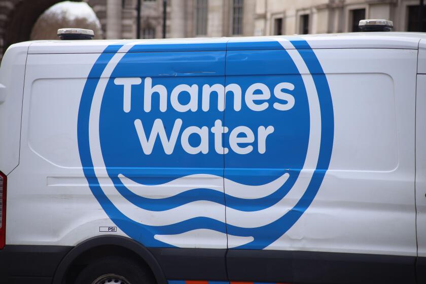 Thames Water Van. Credit: Sinai Noor / Alamy