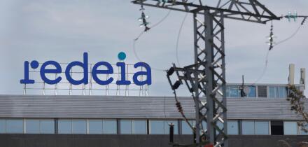 Facade of the headquarters of Red Electrica Corporacion, on March 29, 2023, in Madrid (Spain). Red Electrica Corporacion, S.A., whose trade name is Redeia, is a Spanish multinational business group that operates in the international electricity market as 