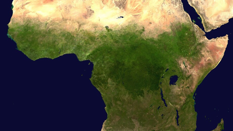 Composite satellite image of the continent of Africa