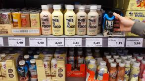 This is food drinks in a supermarket