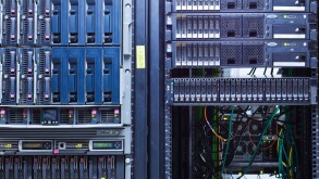Network servers in a data center.