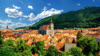 Brasov cityscape in Romania