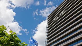 Headquarters of the Nykredit group, bank and mortgage-credit institute, at Kalvebod Brygge in Copenhagen, Denmark.