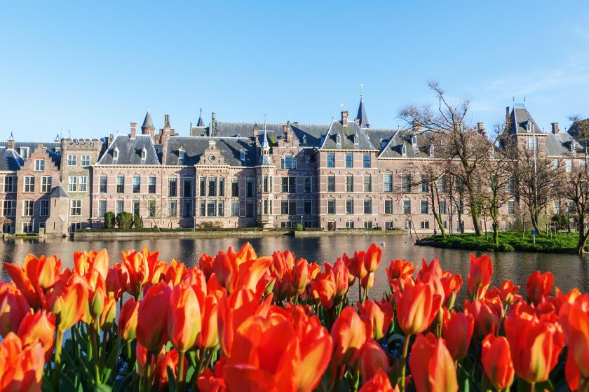 Binnenhof, the seat of the Dutch parliament, in The Hague, Netherlands