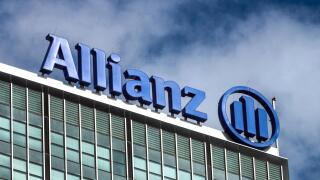 Allianz logo on the building, Berlin Germany