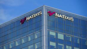 PARIS, FRANCE -18 DEC 2019- View of the French investment bank Natixis Rives de Seine building on Quai de la Rapee in Paris, France.