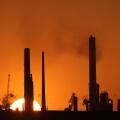 Sunset at Fawley Oil Refinery, Hampshire, UK