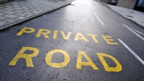 Private Road, Britain UK