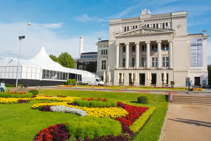 National Opera building central Riga Latvia the Baltic States northern Europe