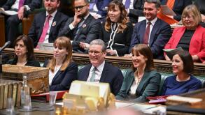 ONE EDITORIAL USE ONLY. NO SALES. NO ARCHIVING. NO ALTERING OR MANIPULATING. NO USE ON SOCIAL MEDIA UNLESS AGREED BY HOC PHOTOGRAPHY SERVICE. MANDATORY CREDIT: House of Commons Handout photo issued by the House of Commons of the Government front bench (le