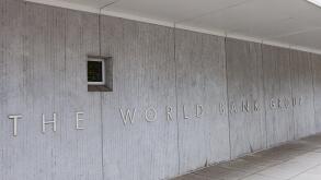 Washington, USA. 17th Sep, 2024. "The World Bank Group" stands at the headquarters of the World Bank Group. Credit: Valerie Plesch/dpa/Alamy Live News