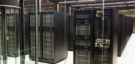 Server room in data center