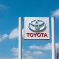 Sign outside a Toyota dealership