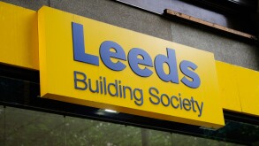 Leeds Building Society sign logo, London, England, Uk
