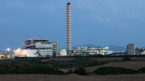 Porto Torres, Italy, the thermoelectric power plant Fiume Santo E. ON group