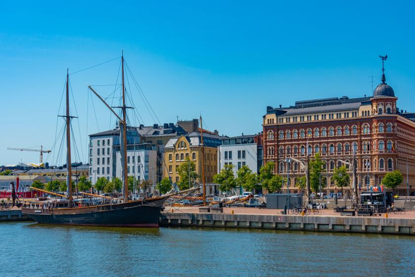 Waterfront of Finnish capital Helsinki.