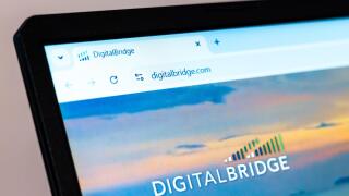 New York, USA - January 01, 2025: DigitalBridge official website displayed on a laptop screen, showcasing infrastructure investment and digital