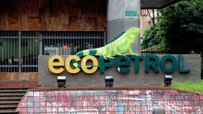 corporate office bearing the Ecopetrol logo, Bogota, Colombia