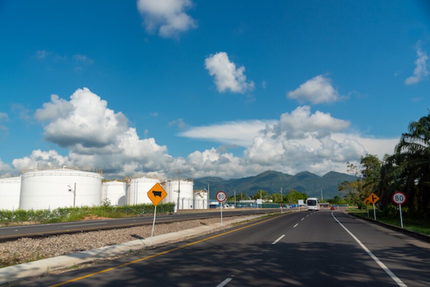 Colombia, Highway, oil, storage, tanks, LatAm, 575