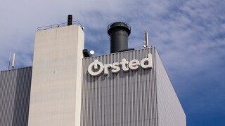 Ørsted Orsted Oersted logotype. Danish renewable company power