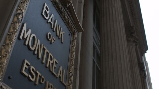 Bay Street, Toronto, BMO. Image shot 04/2008. Exact date unknown.