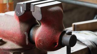 Detail of the jaw vice - hand tool