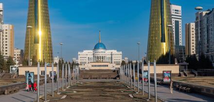 Presidental Palace, Nur Sultan, formerly Astana, capital of Kazakhstan, Central Asia, Asia