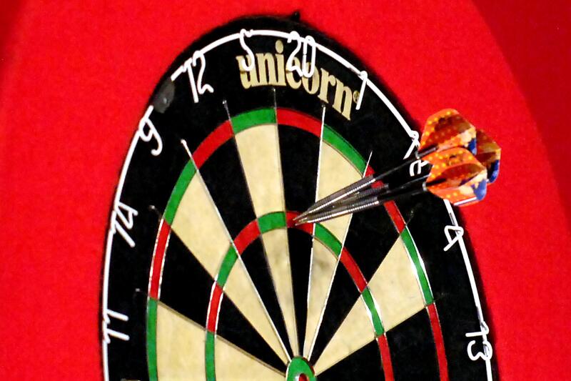 Darts - Whyte & Mackay Premier League - National Ice Centre - Nottingham. Raymond Van Barneveld (not pictured) scores a 180