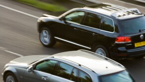 Cars on motorway. UK