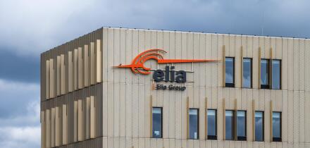 Laeken, Brussels Capital Region, Belgium, March 2, 2024 - The Elia group headquarters, an electricity transmission system operator