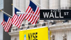 Wall Street sign near New York Stock Exchange