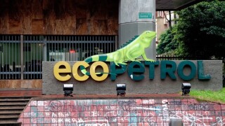 corporate office bearing the Ecopetrol logo, Bogota, Colombia