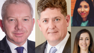 L to R: Russell Bagnall and Danie Dohmen of Adams & Adams, Sukanya Sarkar (MIP), Natasha Wright (Teva)