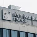 Bratislava, Slovakia - April, 15, 2025 : The Sign of  " BNP Paribas Cardif " on the building. BNP Paribas Cardif is an insurance division of the BNP P