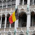 Belgian flag at the Maison du Roi, Brussels, Brussels Region, Belgium