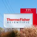 Thermo Fisher Scientific sign is seen in Whitby, ON, Canada